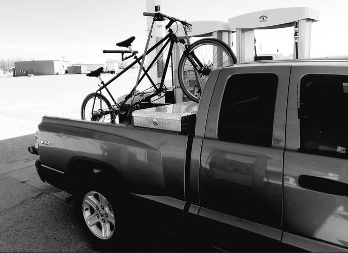 Bike and truck